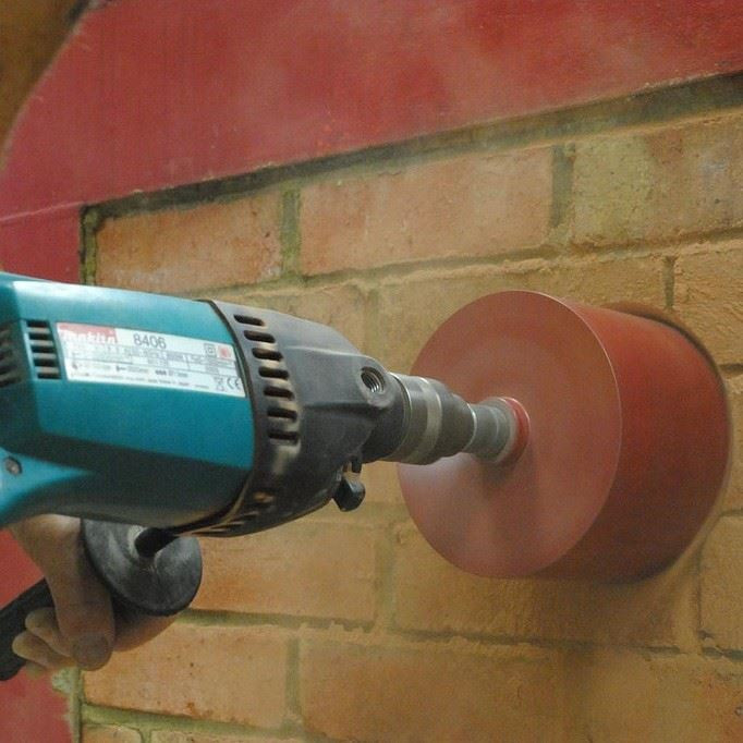 Makita 8406 Diamond Core Drill Rotary and Percussion 240V with 11pc Diamond Core Kit