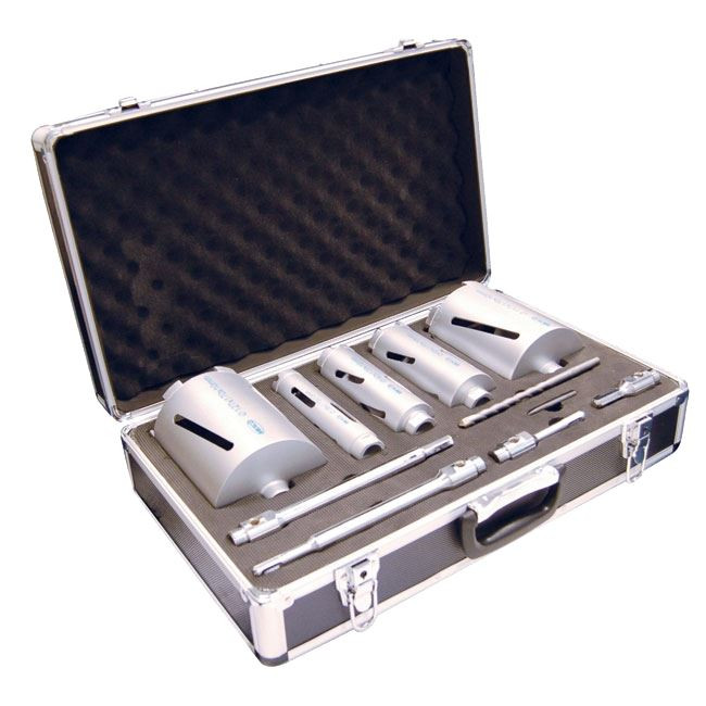 Makita 8406 Diamond Core Drill Rotary and Percussion 110V with 11pc Diamond Core Kit