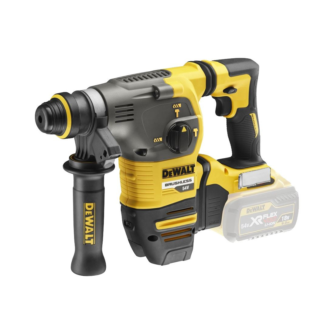 DeWalt DCH333N 54v XR FLEXVOLT Cordless Brushless SDS + Plus Hammer Drill - Body Only