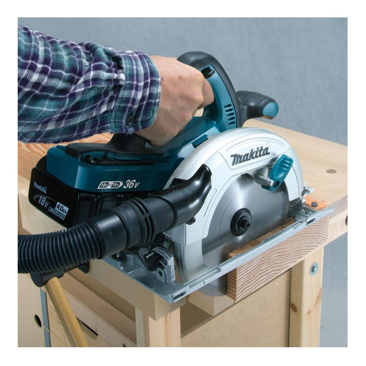 Makita DHS710Z 36V Cordless li-ion Circular Saw (Body Only) - accepts 2 x 18V Batteries
