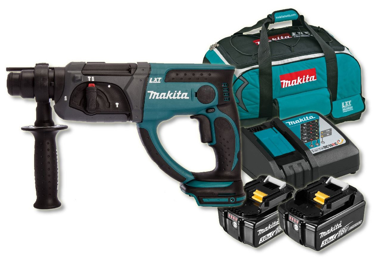 Makita DHR202RFE 18V Cordless li-ion SDS+ Rotary Hammer Drill (2 x 3Ah Battery)