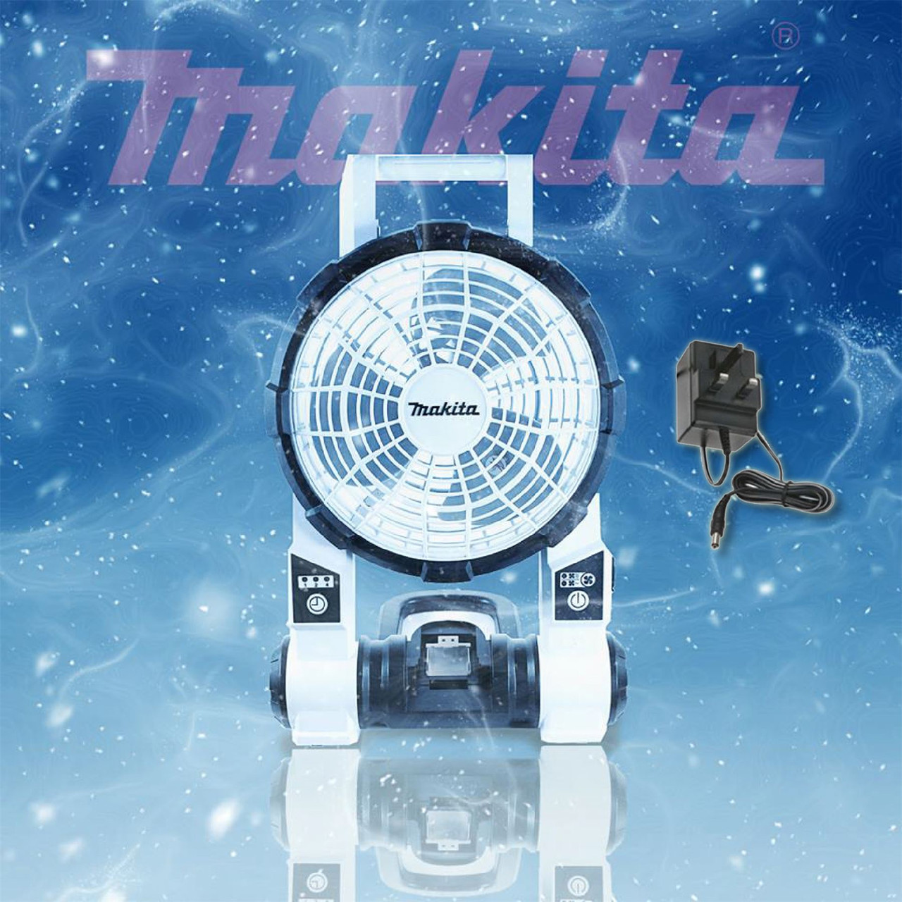 Makita DCF201ZW 14 - 18v LXT Cordless Portable Fan (White) - Body Only