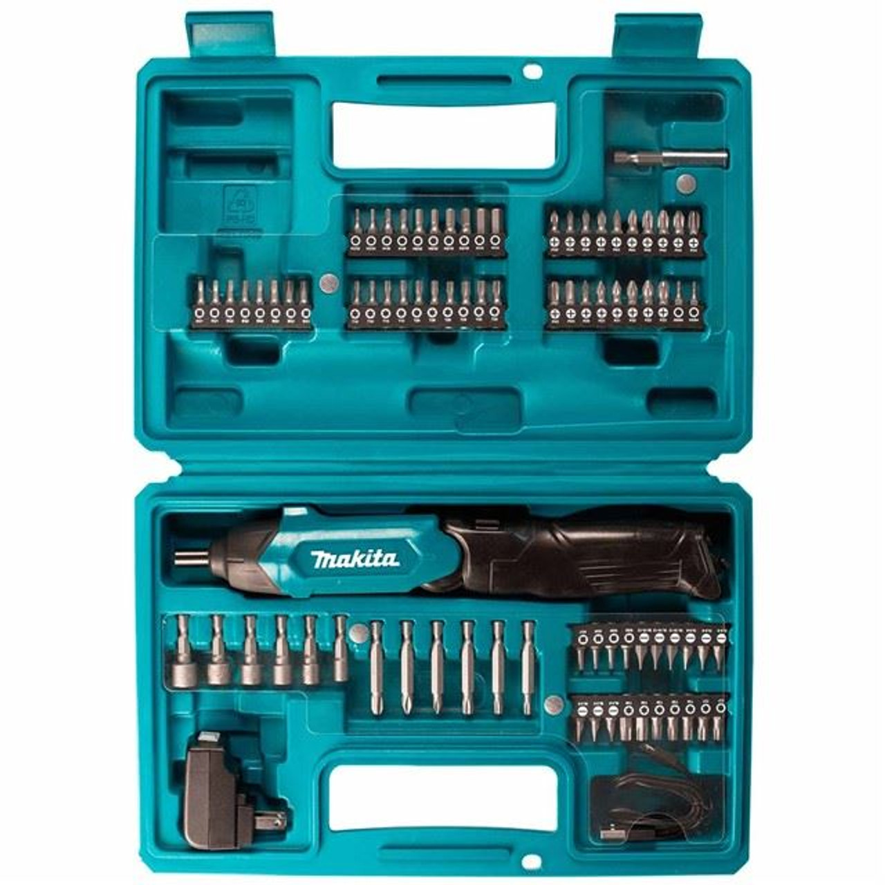Makita DF001DW 3.6v Cordless Lithium Ion Pencil Screwdriver + 81 Piece Bit Set