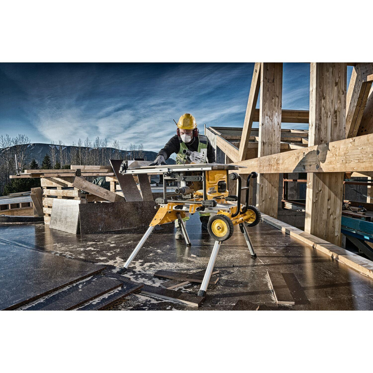 DeWalt DCS7485T2 54V XR Flexvolt Brushless 210mm Table Saw with 2 x 6.0Ah Batteries