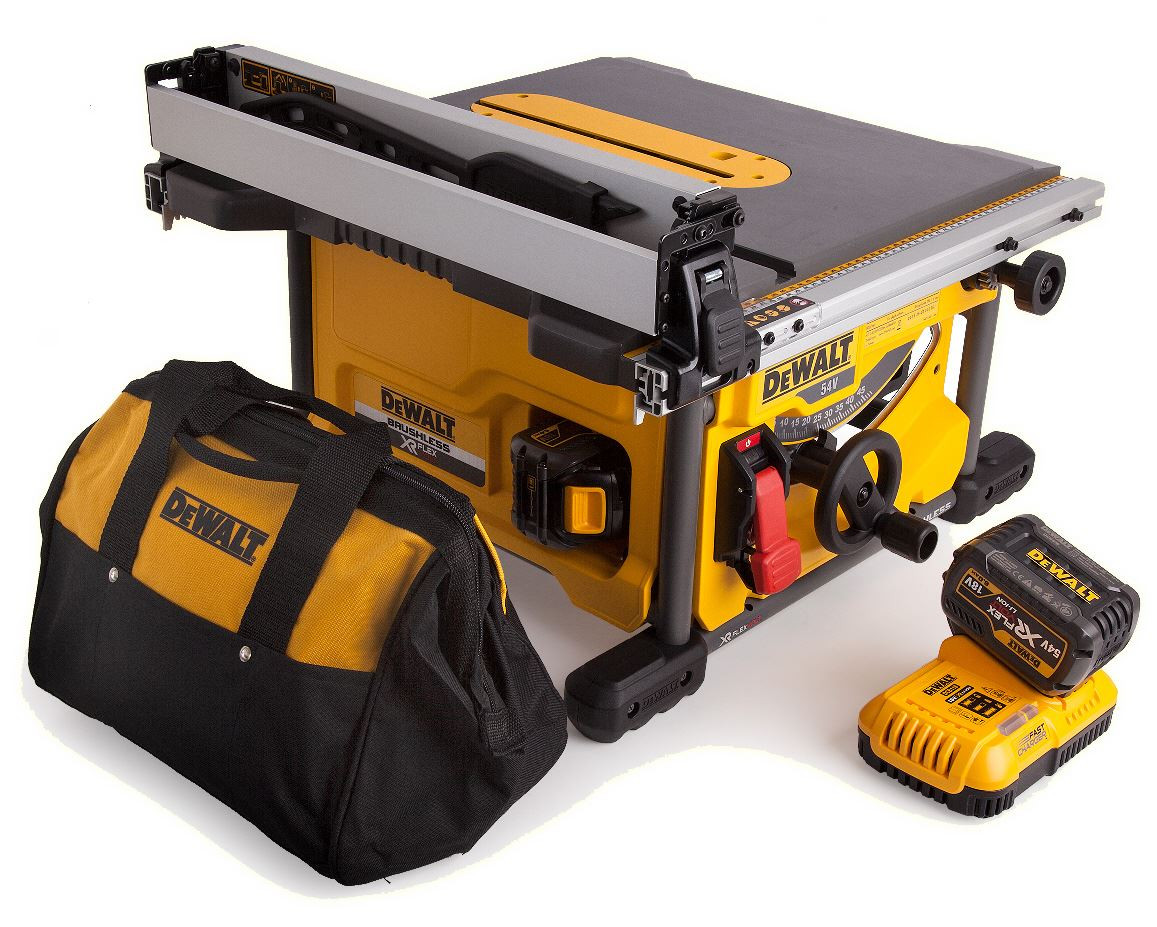 DeWalt DCS7485T2 54V XR Flexvolt Brushless 210mm Table Saw with 2 x 6.0Ah Batteries