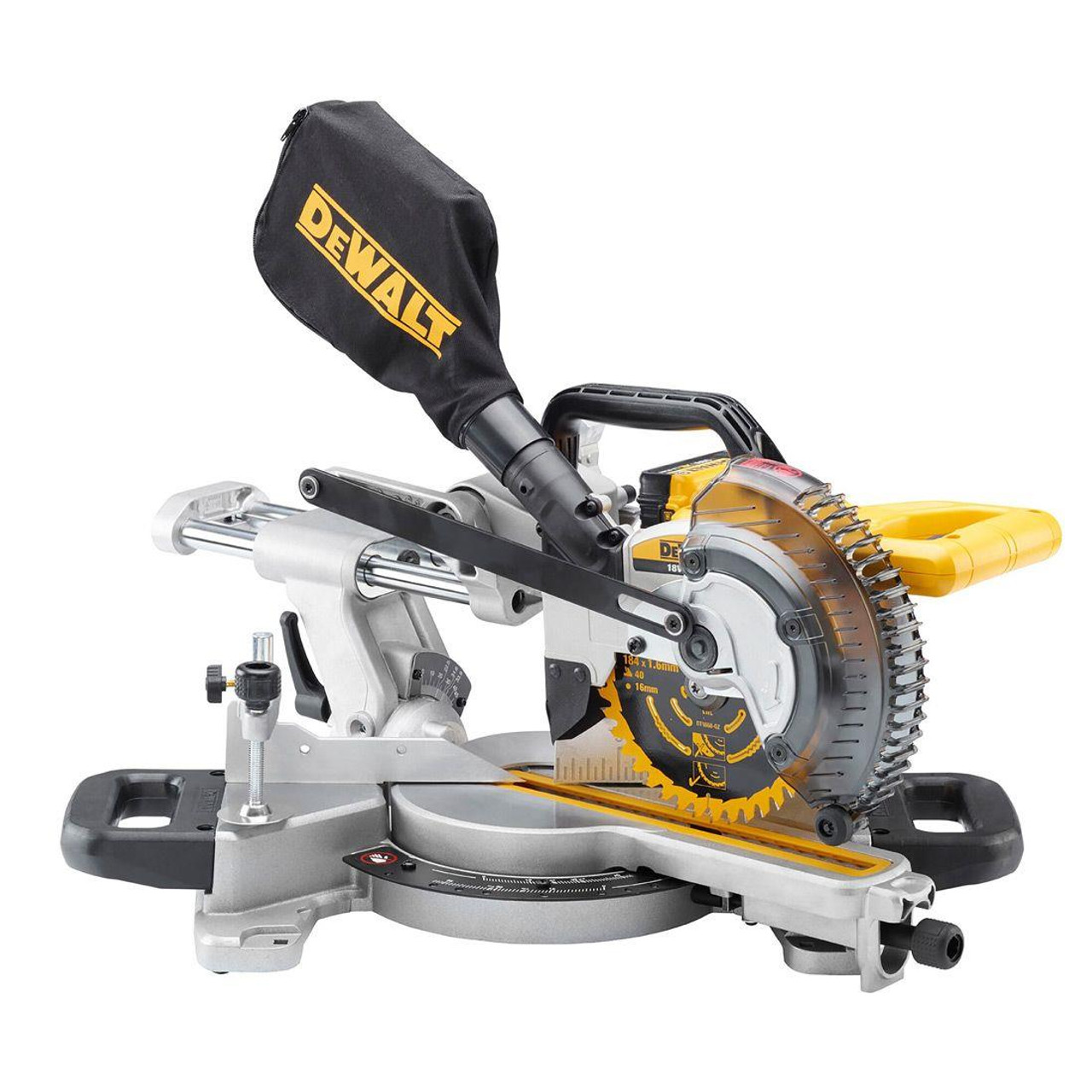 Dewalt DCS365P2 Mitre Saw 18V Cordless 184mm (2 x 5Ah Batteries)