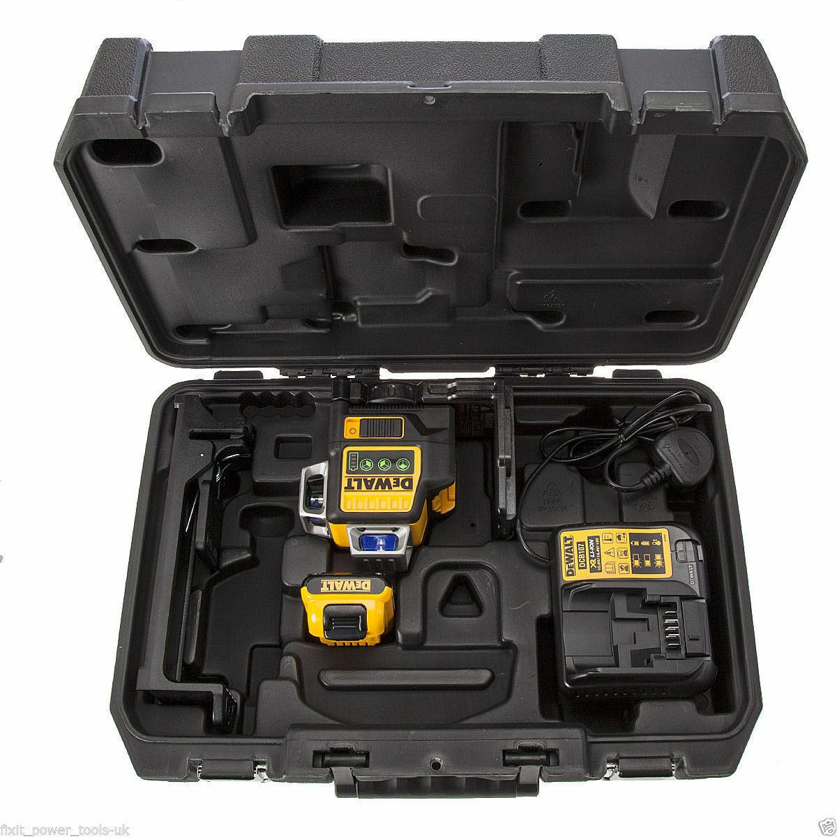 DeWalt DCE089D1G Self-Levelling Green Multi Line Laser 10.8 Volt 1 x 2.0Ah Li-Ion