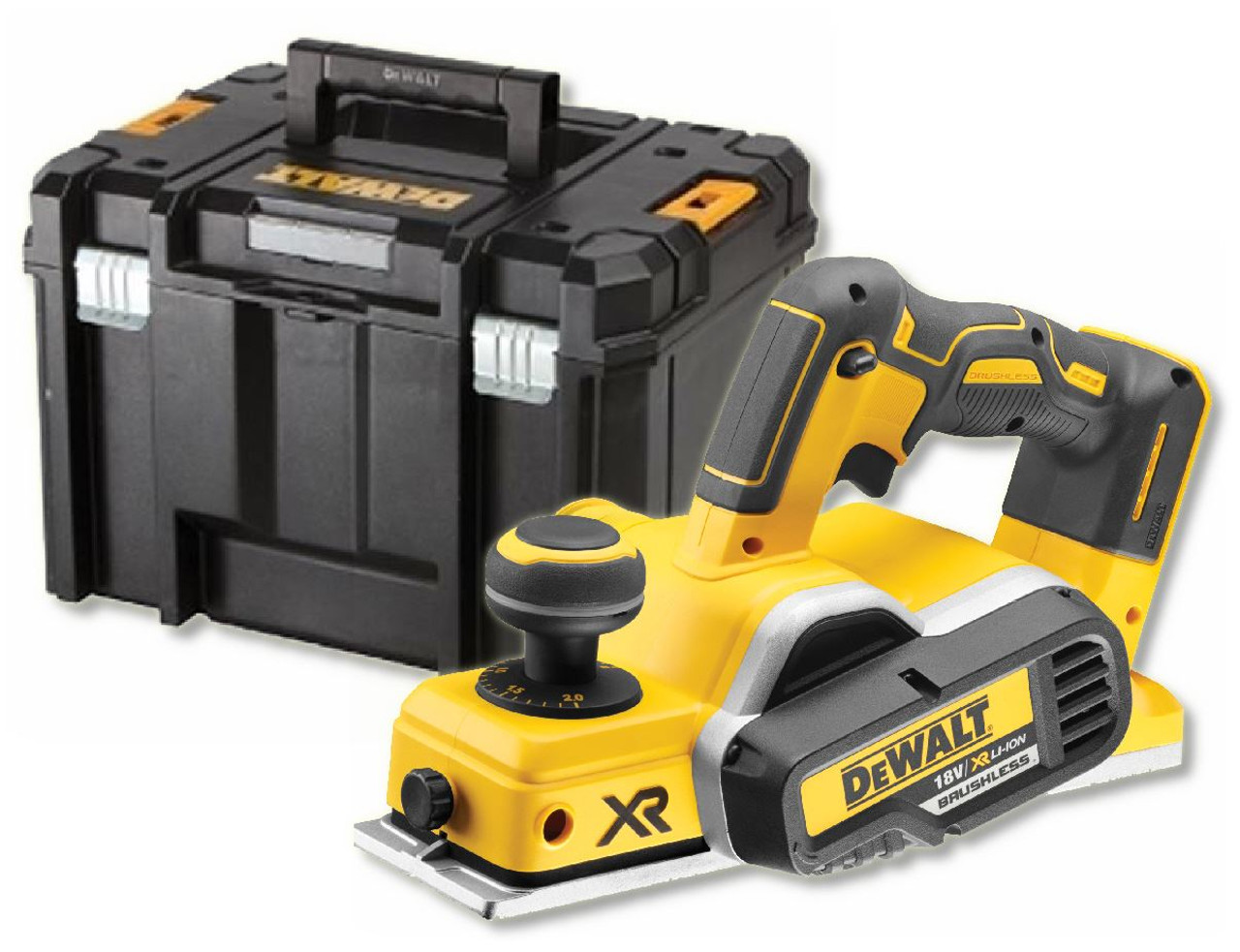 Dewalt DCP580N Planer Cordless Brushless 18V li-ion 82mm in Carry Case - Body Only