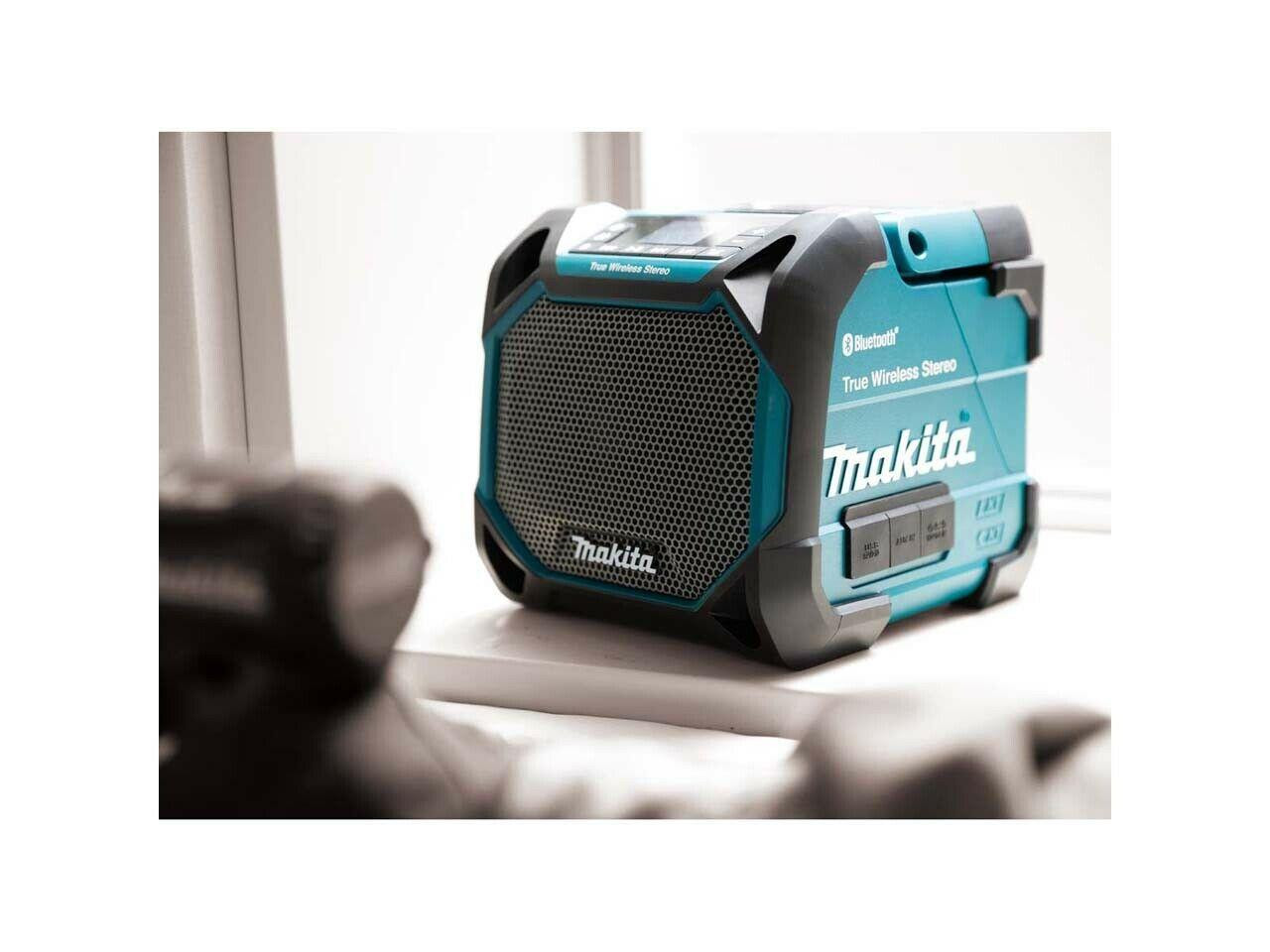 2 x Makita DMR203 18v Bluetooth True Wireless Stereo Jobsite Speaker Bare Unit