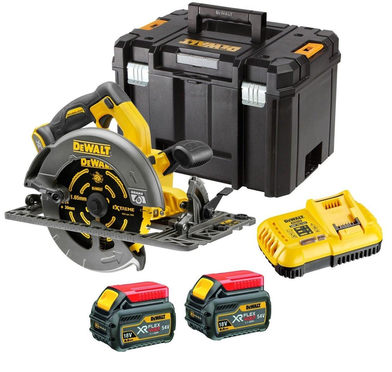 Dewalt DCS576T2 FlexVolt XR Circular Saw 190mm 18/54V 2 x 6.0/2.0Ah Li-ion