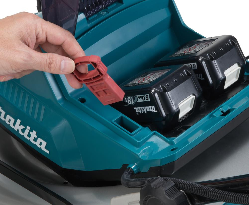 Makita DLM460PT2 Twin 18V/36V LXT Cordless 460mm Brushless Lawn Mower 2 X 5.0Ah Batts