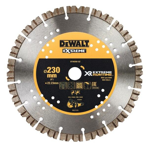 DeWalt DT40260 Extreme Diamond Cutting Blade 230 x 22.23mm For DCS690 / DCS691