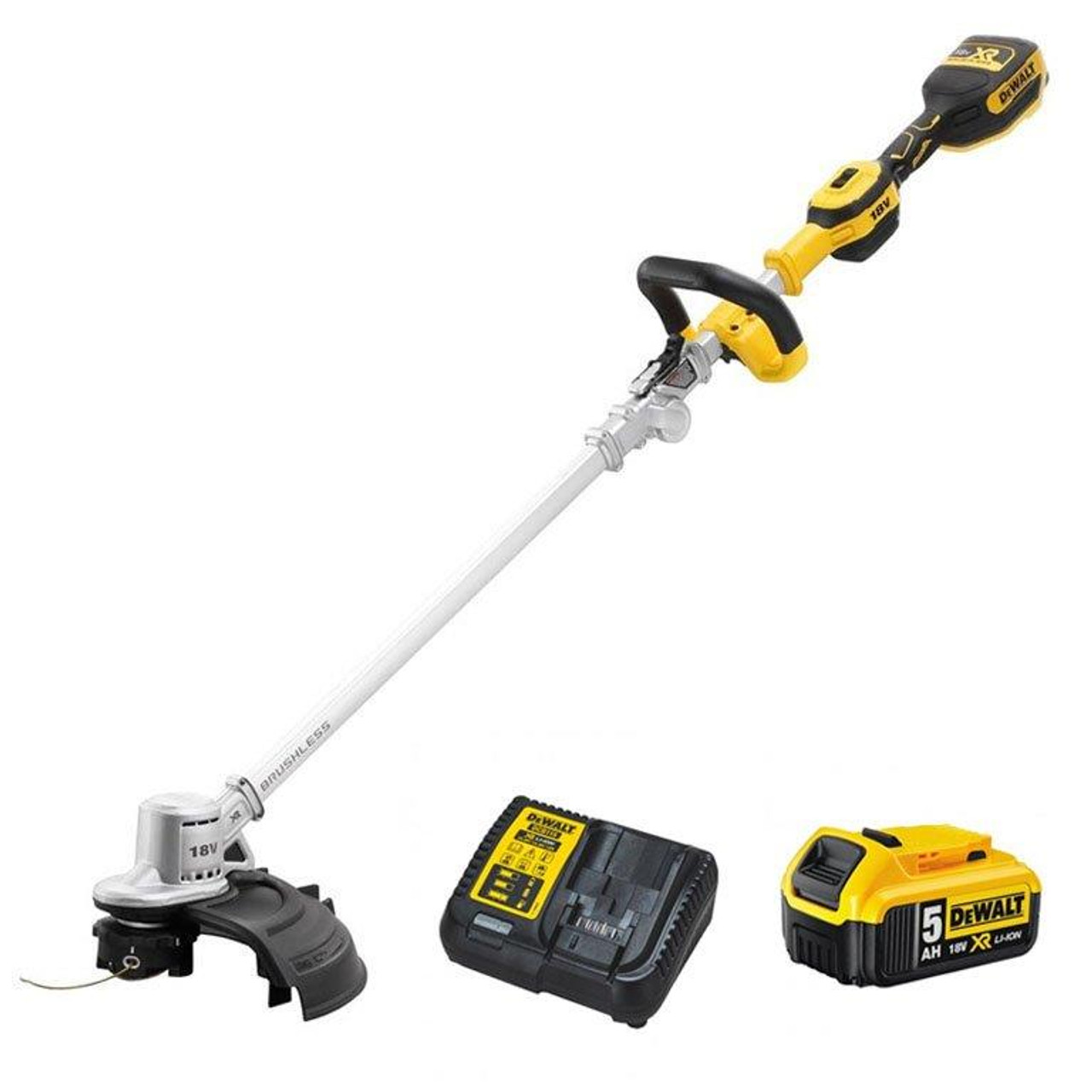 DeWalt DCMST561P1 XR Brushless String Trimmer 18V 1 x 5.0Ah Li-ion