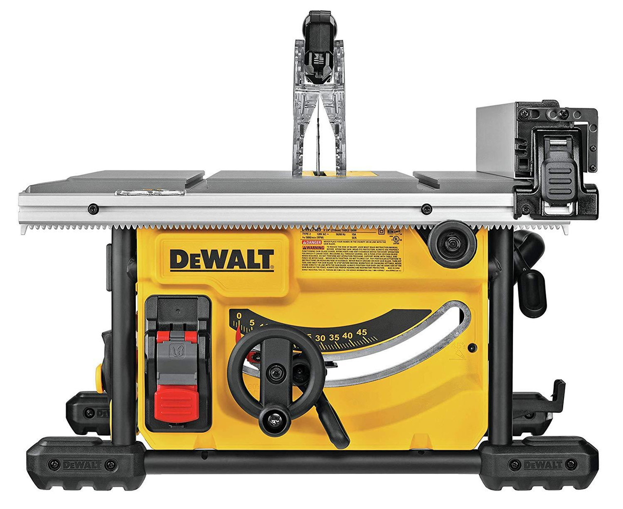 DeWalt DWE7485 Compact Table Saw 1850W 240V with DE7400 Rolling Saw Workstation