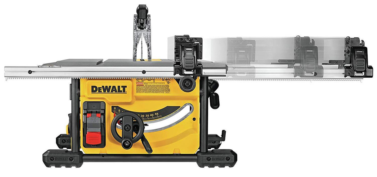 DeWalt DWE7485 Compact Table Saw 1850W 240V with DE7400 Rolling Saw Workstation