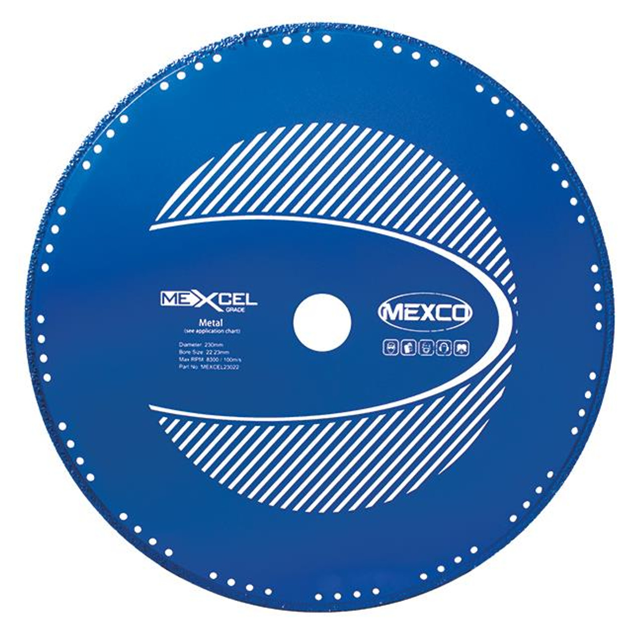 Mexco MEXCEL23022 230MM 22.23MM Bore XCEL Grade Metal Cutting Diamond Blade