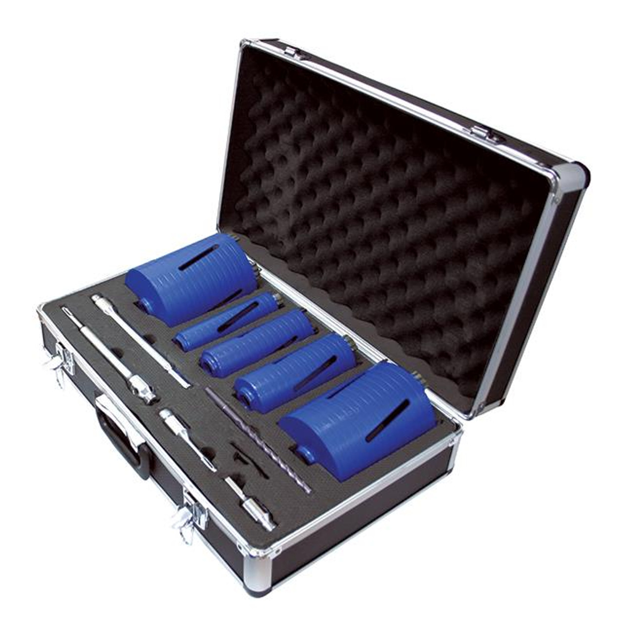 Mexco A11DCDKIT5 11 Piece XCEL Grade Dry Core Diamond Slotted Drill Kit