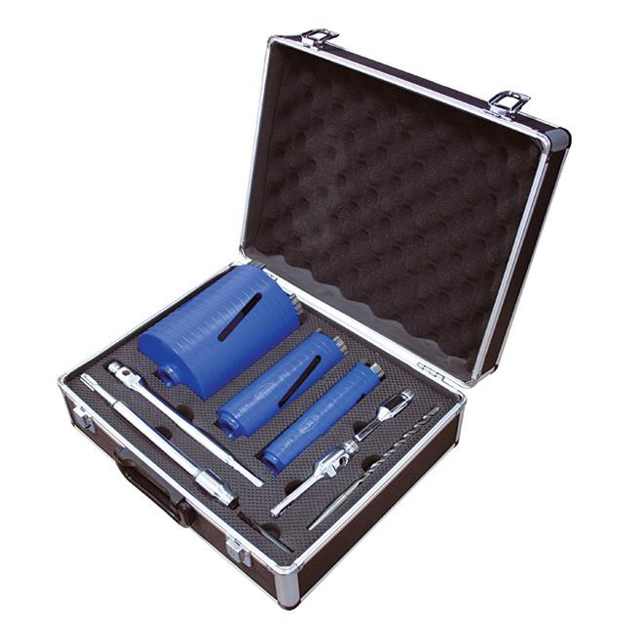Mexco A11DCDKIT3 9 Piece XCEL Grade Dry Core Diamond Slotted Drill Kit