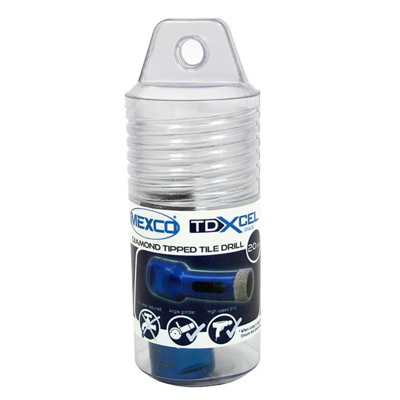 Mexco TDXCEL38 38MM Vacuum Brazed Diamond Tile Drill Bit