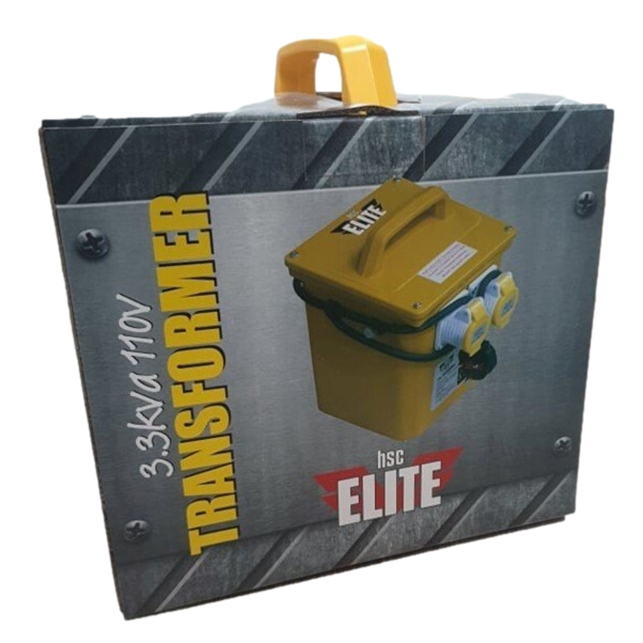Trasformatore Elite Site Power Tool 110V 3,3 KVA Twin 16A - Perfetto Per Cantieri E Strumenti Professionali