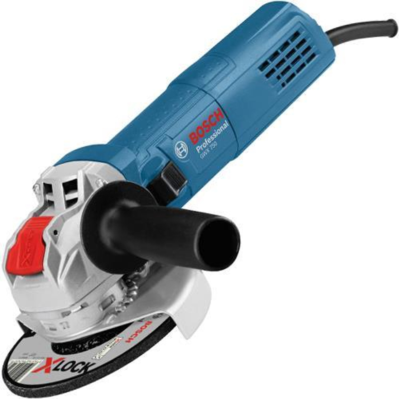 Bosch GWX 750-115 X-LOCK 4 1/2" Angle Grinder 110V with 3 X-LOCK Blades