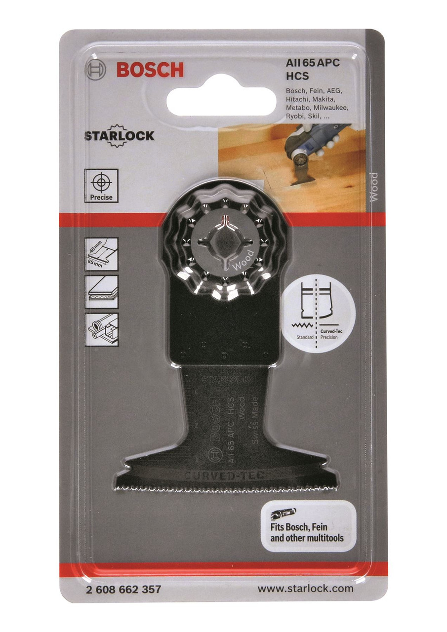 Bosch Starlock AII 65 APC HCS Wood Curved-Tec 1Pack