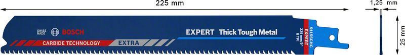 Bosch Expert Thick Tough Metal S 1155 CHC Reciprocating Saw Blade 1-pc 2608900368