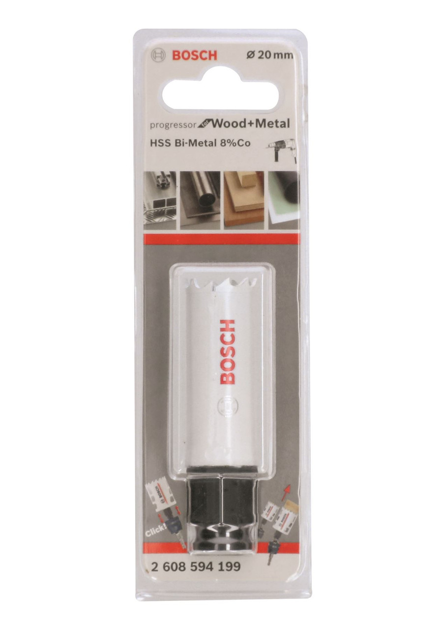 Bosch Progressor for Wood & Metal Holesaw  20 mm - Suitable with Power Change Plus Arbour