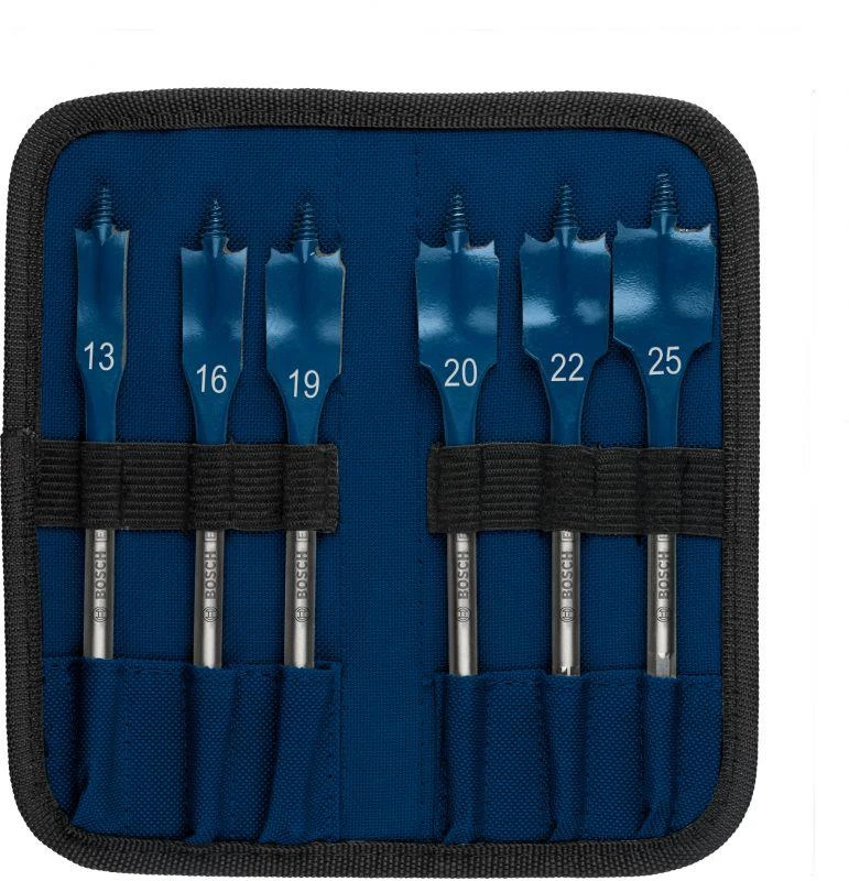 Bosch Expert SelfCut Speed Spade Drill Bit 13/16/19/20/22/25 mm 6-pc 2608900333