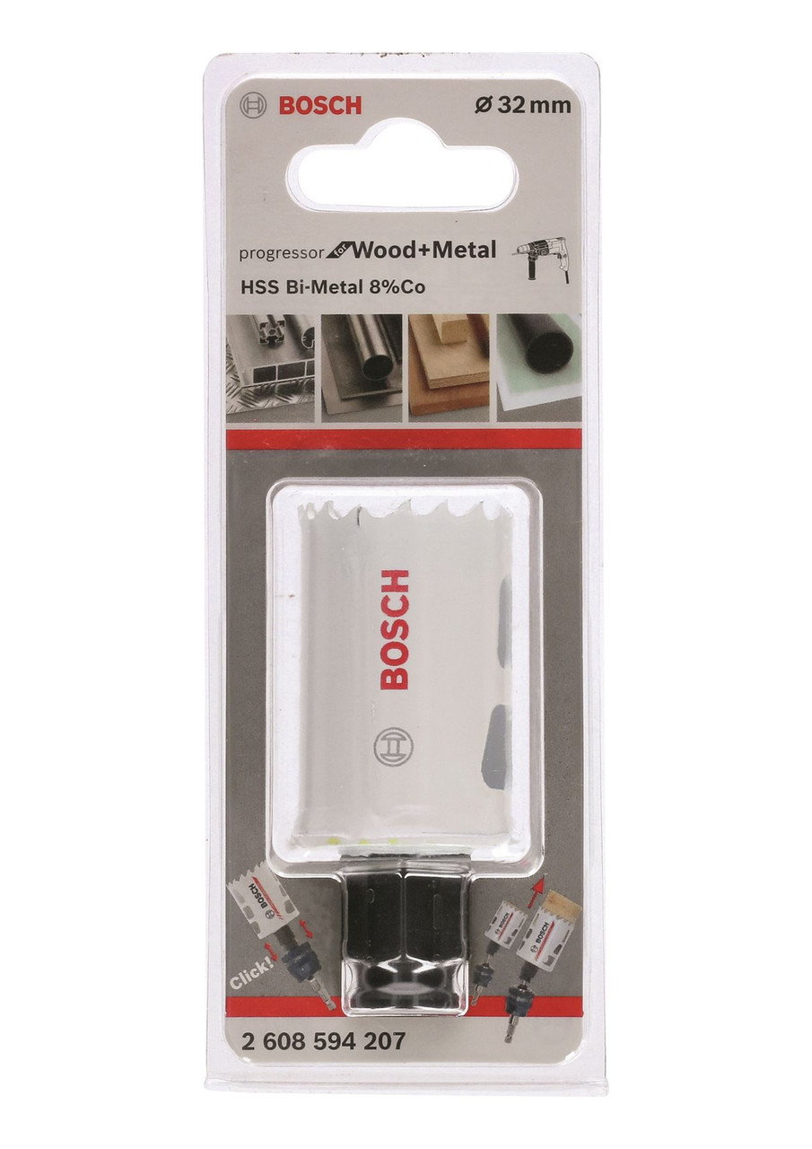 Bosch Progressor for Wood & Metal Holesaw  32 mm - Suitable with Power Change Plus Arbour
