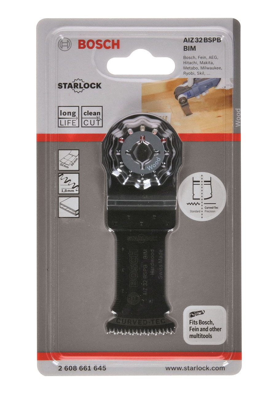 Bosch Starlock Multi-tool Blade AIZ 32 BSPB BIM Hardwood C-Tec 1Pack