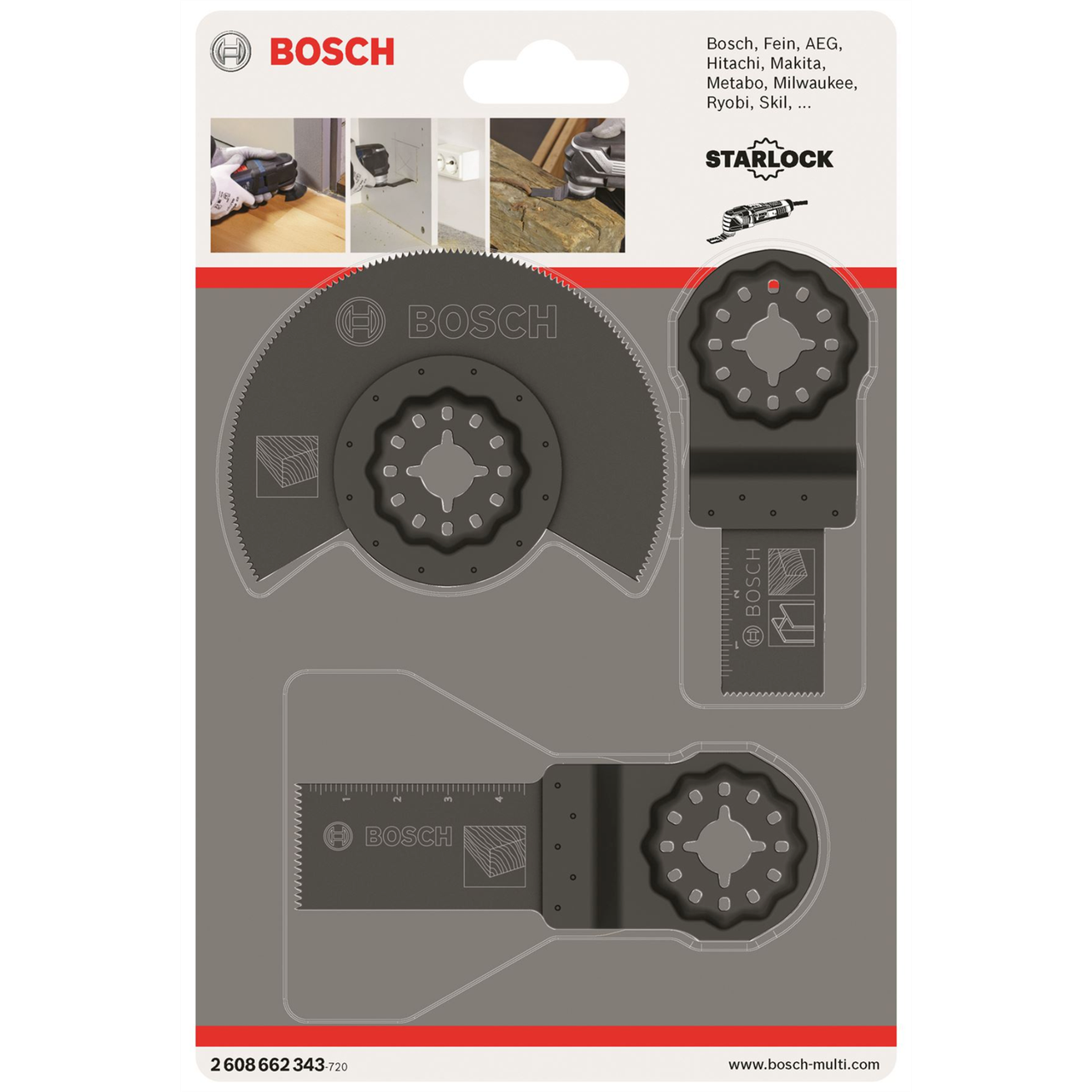 Bosch OMT 3pc Set Basic for Wood 2608662343