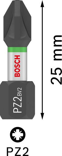 Bosch Impact Control TicTac Box, PZ2, 25pcs 2607002804
