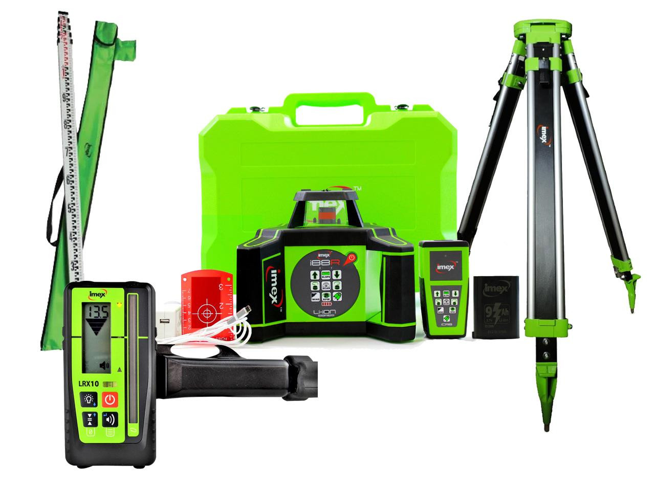Imex i88R Rotating Laser - New Series - LRX10 - Kit - 012-I88RX10-KIT