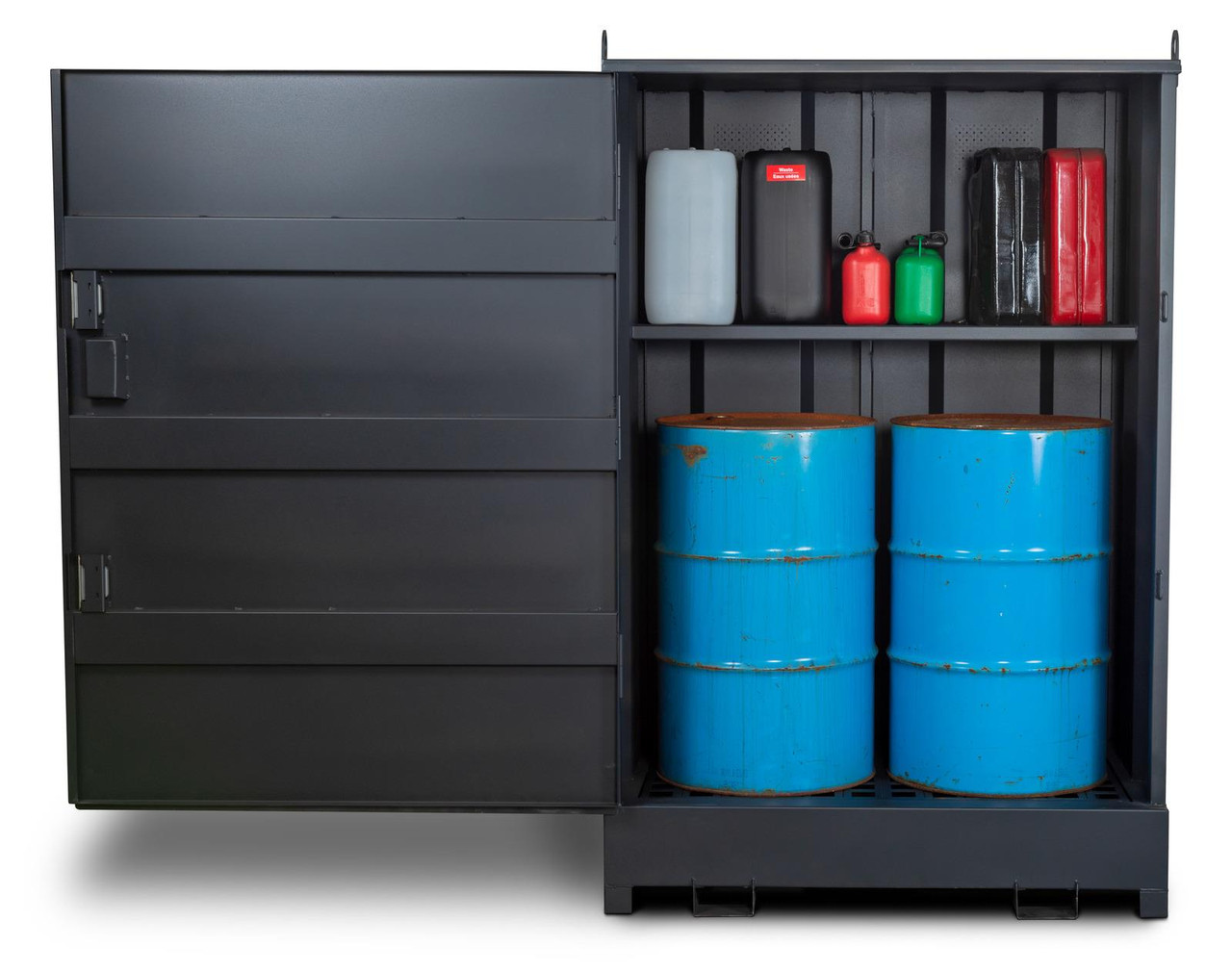 Armorgard DB2S 2 Drum Encl DrumBank with shelf 