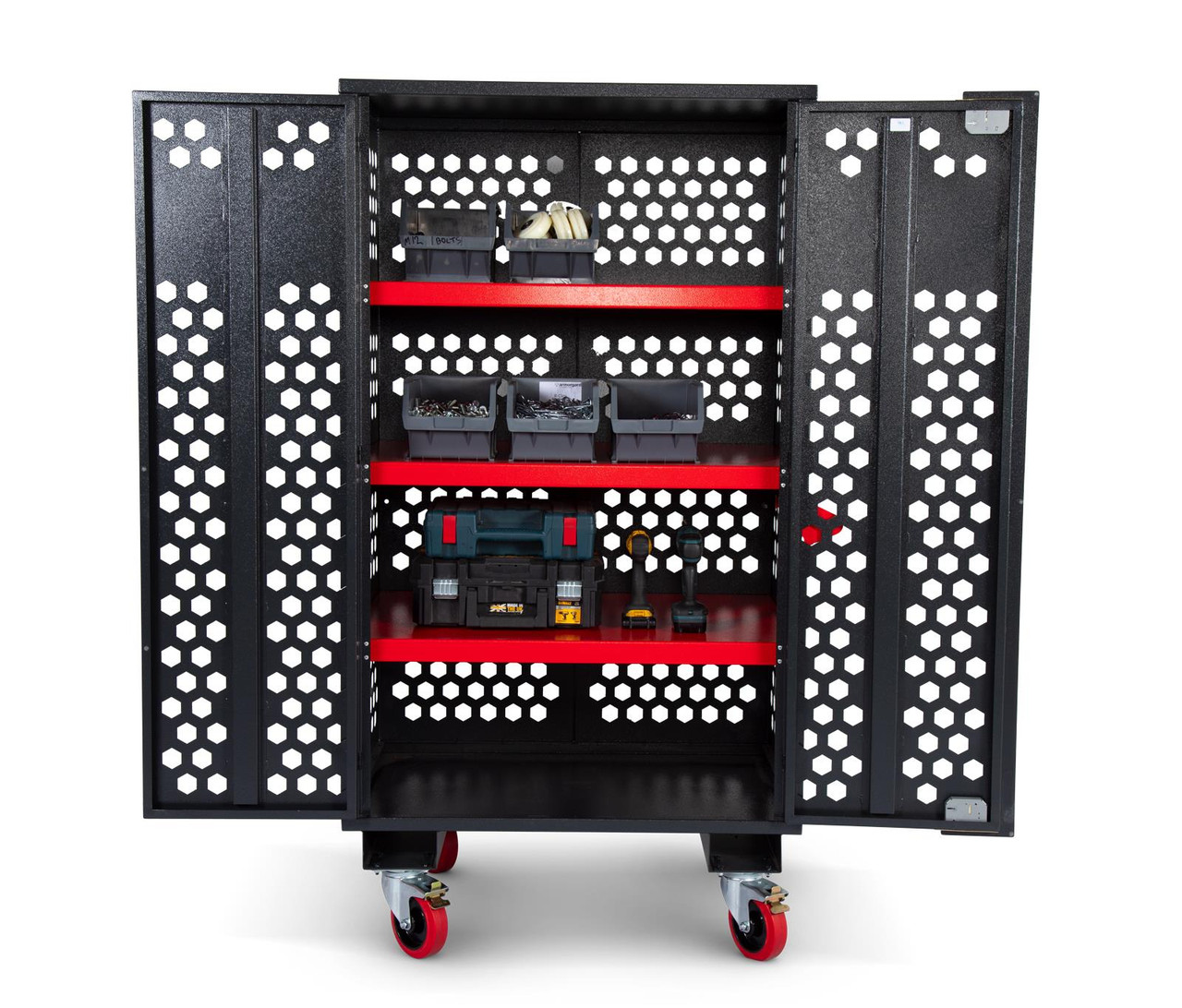 Armorgard FC6 Mobile Fittings Cabinet Mesh Design 1077 x 775 x 1880mm