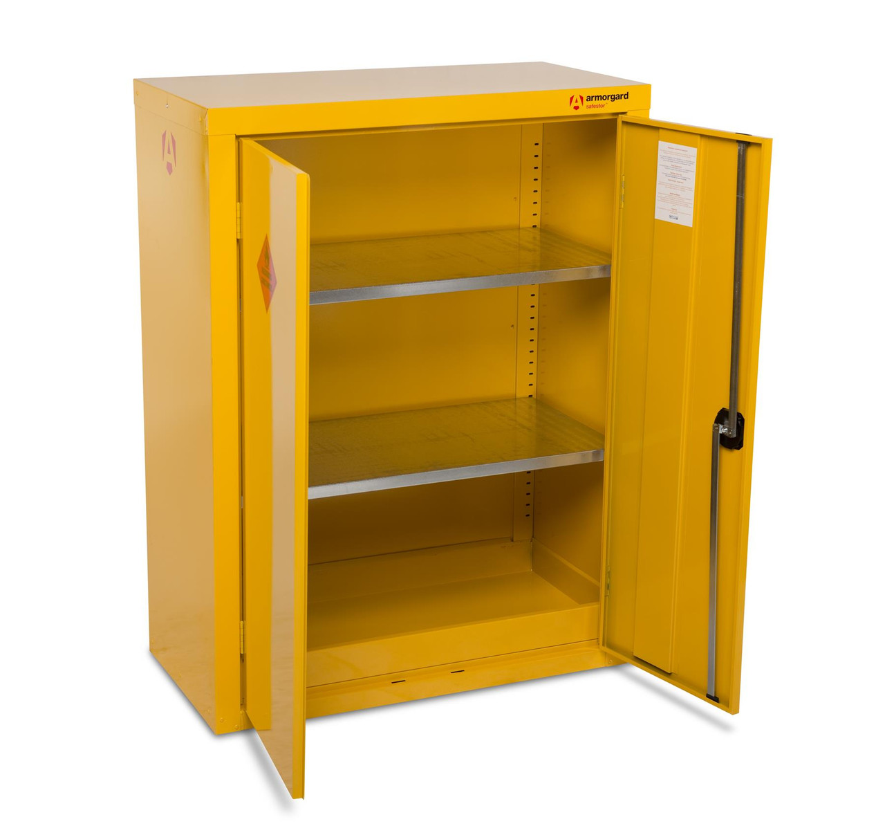 Armorgard HFC5 Hazardous Floor Cupboard with 2 Shelves