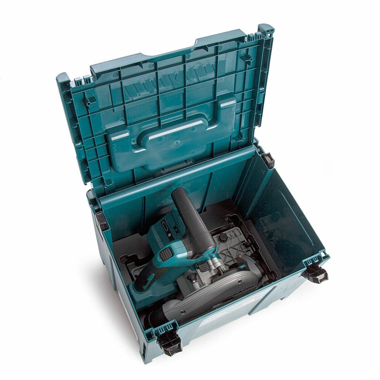 Makita Twin 18V Brushless Plunge Saw Kit with Rails and 2x5Ah Batteries 165Mm - DSP600PT2J