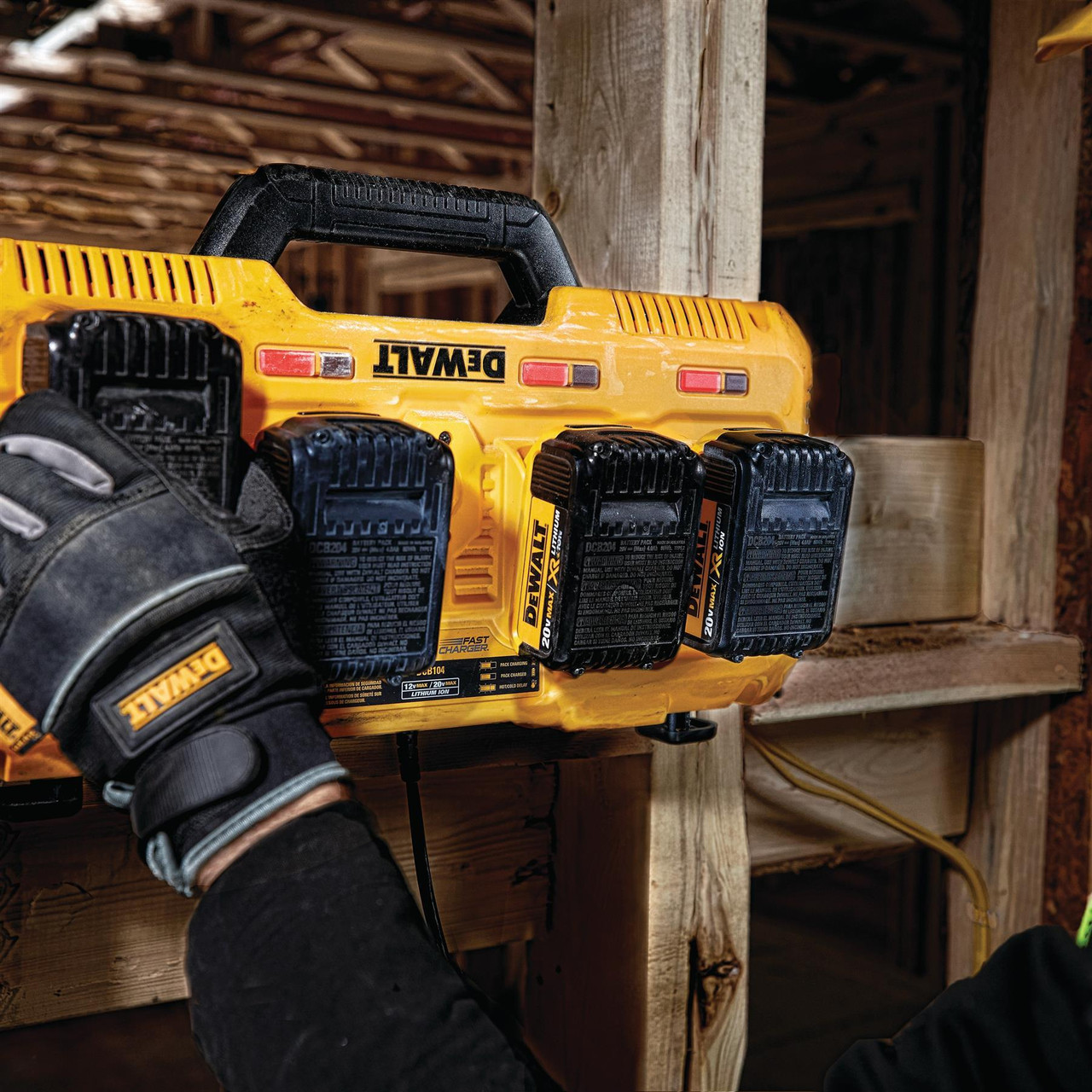 DeWalt 18V XR 4 Port Fast Charger (110V) - DCB104-LX