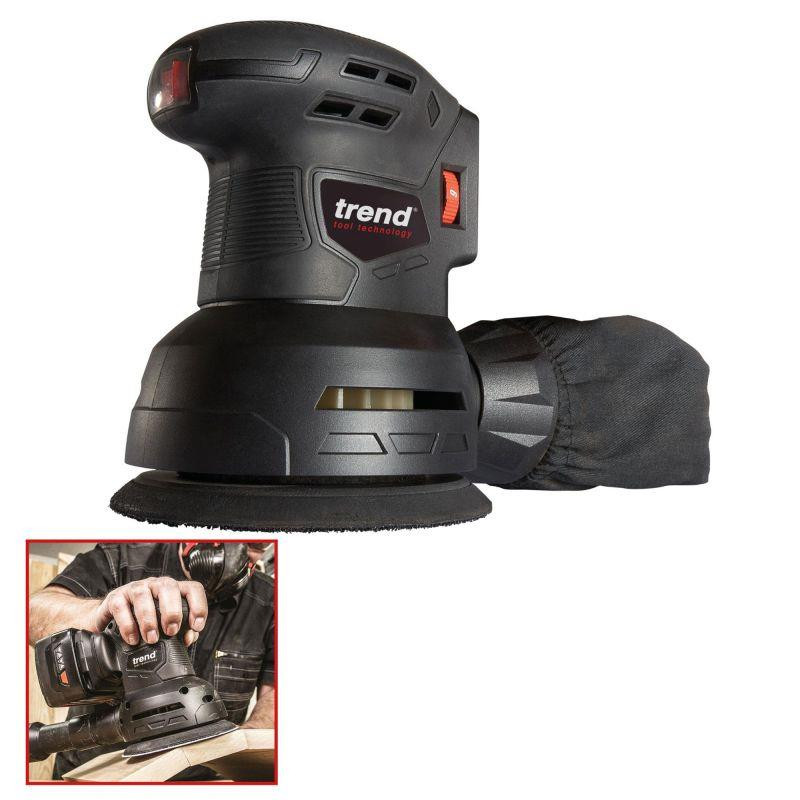 Trend Triple Sander Pack 18v Cordless 2 x 2.0ah Batteries + Charger