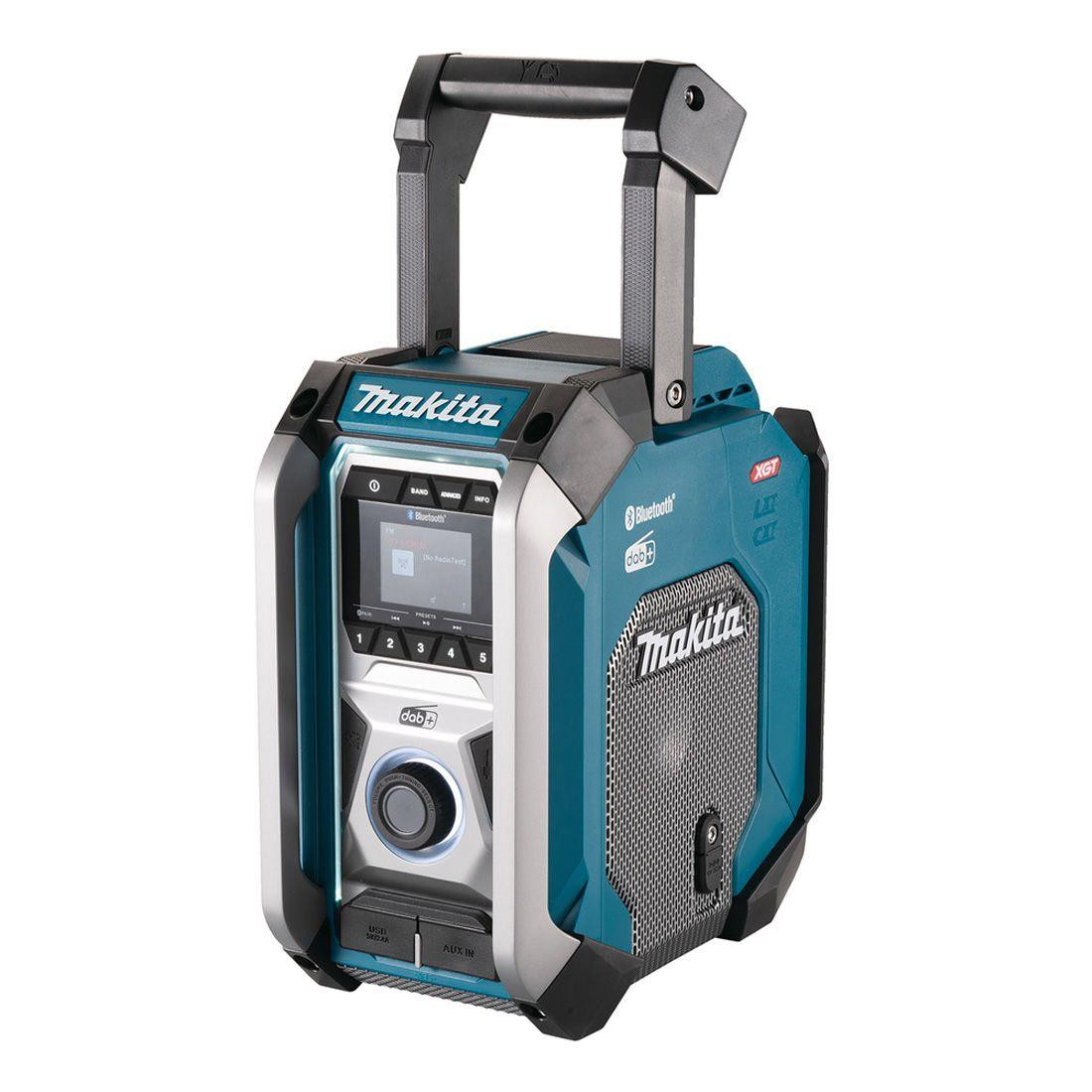 Makita MR007GZ 12v/14.4v/18v/40v Max XGT Bluetooth DAB/DAB+ Digital Job Site Radio - Body Only