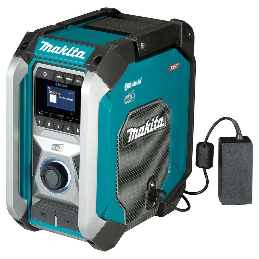 Makita MR007GZ 12v/14.4v/18v/40v Max XGT Bluetooth DAB/DAB+ Digital Job Site Radio - Body Only
