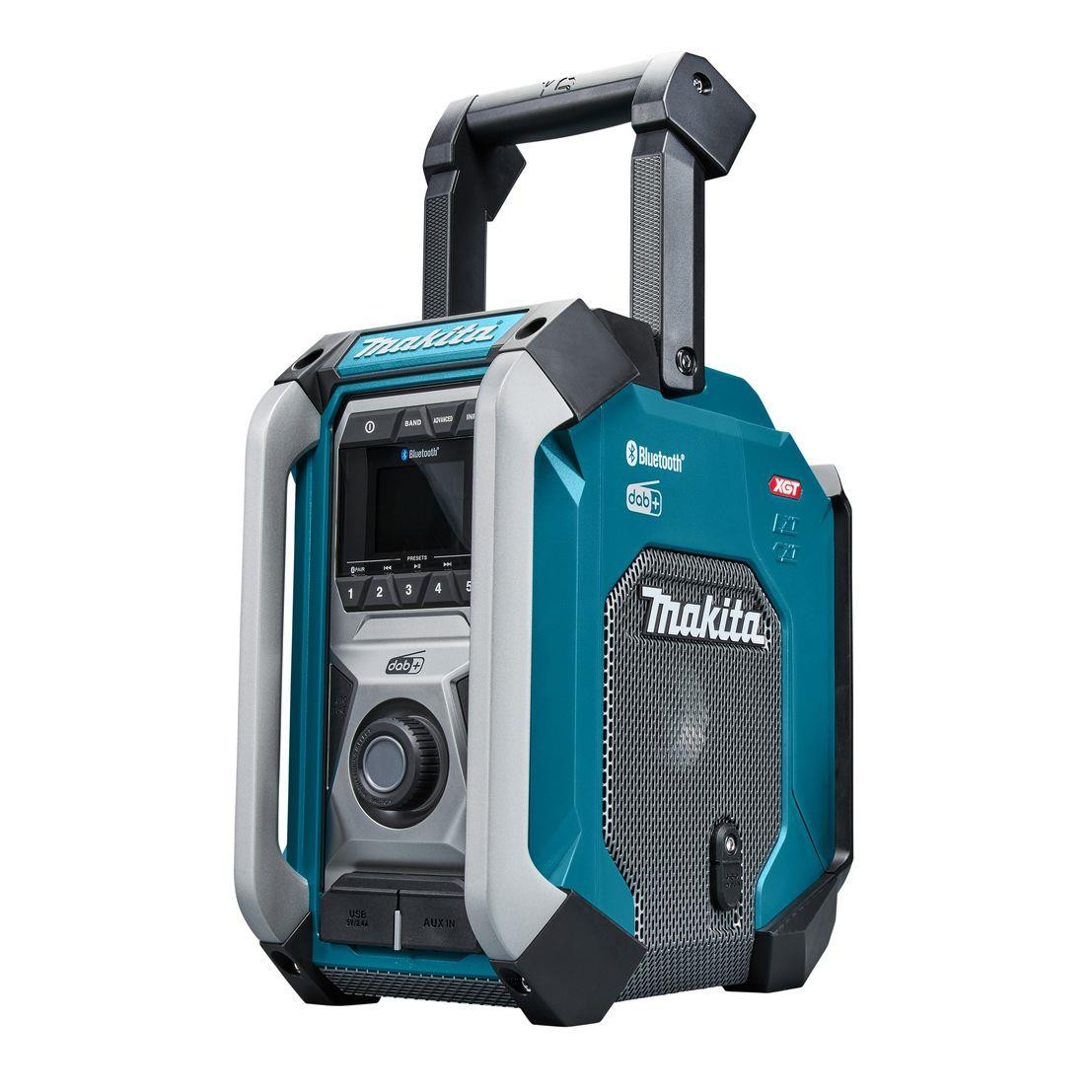 Makita MR007GZ 12v/14.4v/18v/40v Max XGT Bluetooth DAB/DAB+ Digital Job Site Radio - Body Only