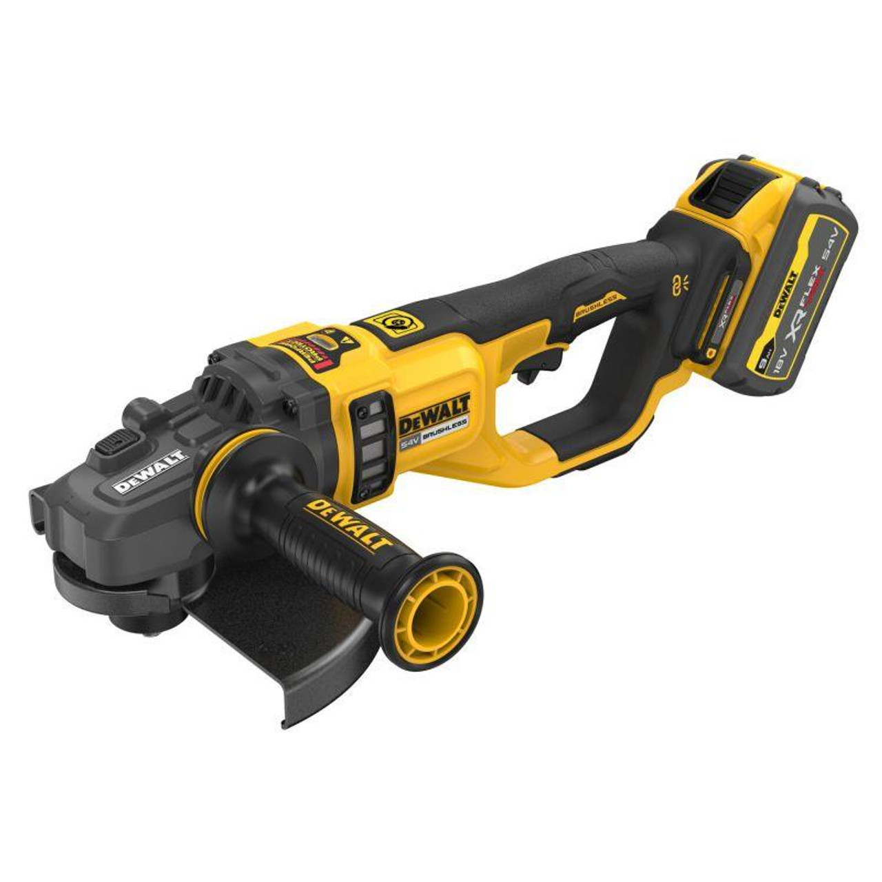 Dewalt Angle Grinder DCG460X2-GB 54v XR Flexvolt Brushless 230mm - 2 x 9Ah in kit box