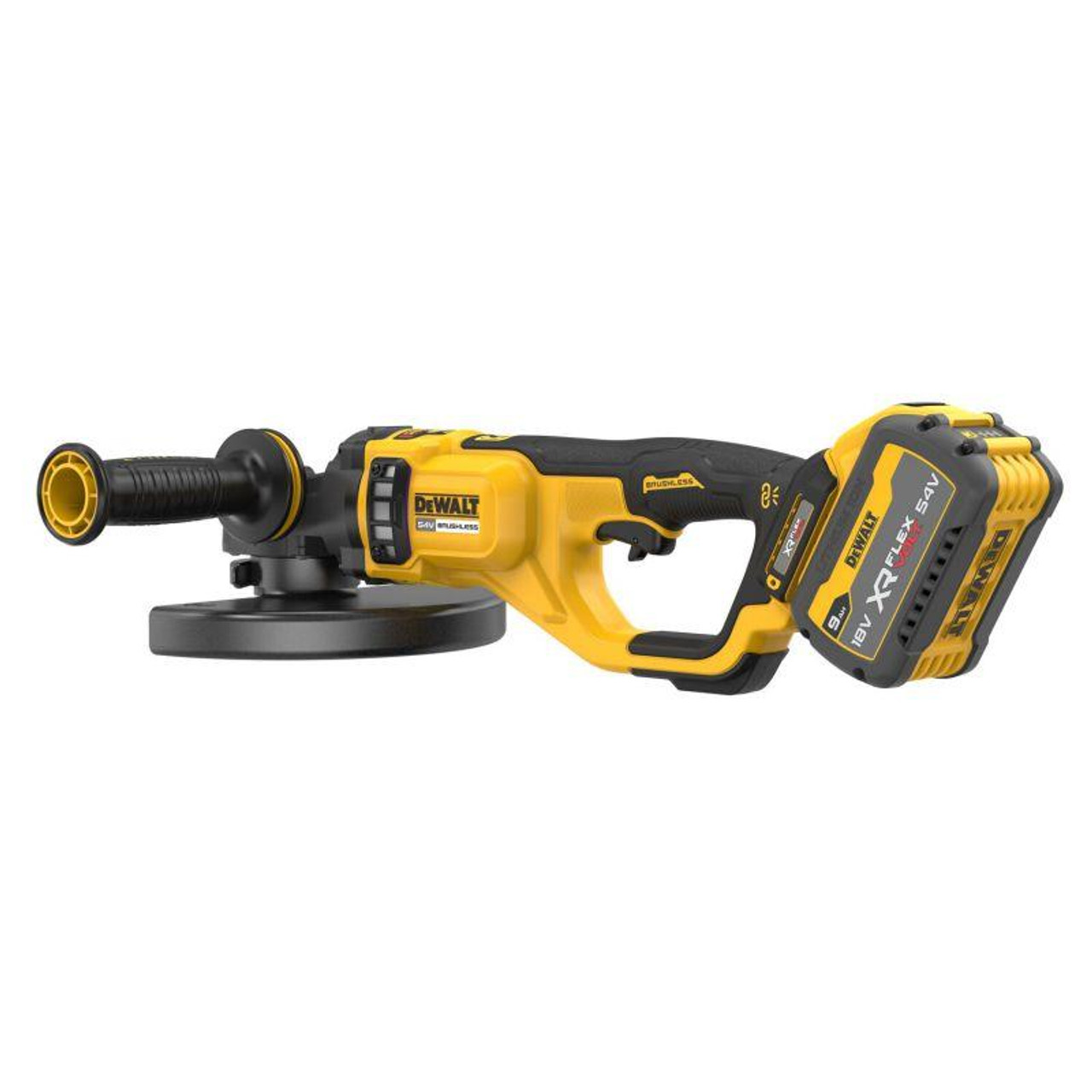 Dewalt Angle Grinder DCG460X2-GB 54v XR Flexvolt Brushless 230mm - 2 x 9Ah in kit box