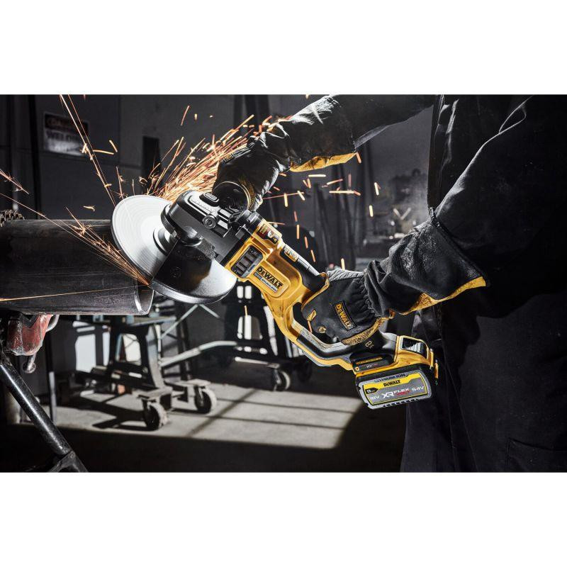 Dewalt Angle Grinder DCG460X2-GB 54v XR Flexvolt Brushless 230mm - 2 x 9Ah in kit box
