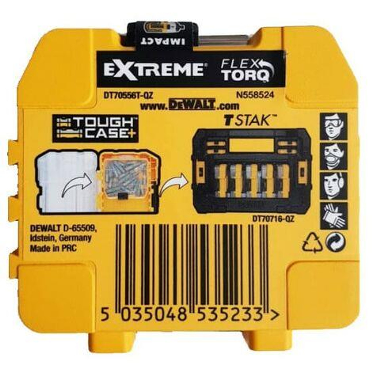 DeWalt Pz2 25mm Extreme Impact Driver Torsion Tic Tac 25pc - DT70556T-QZ