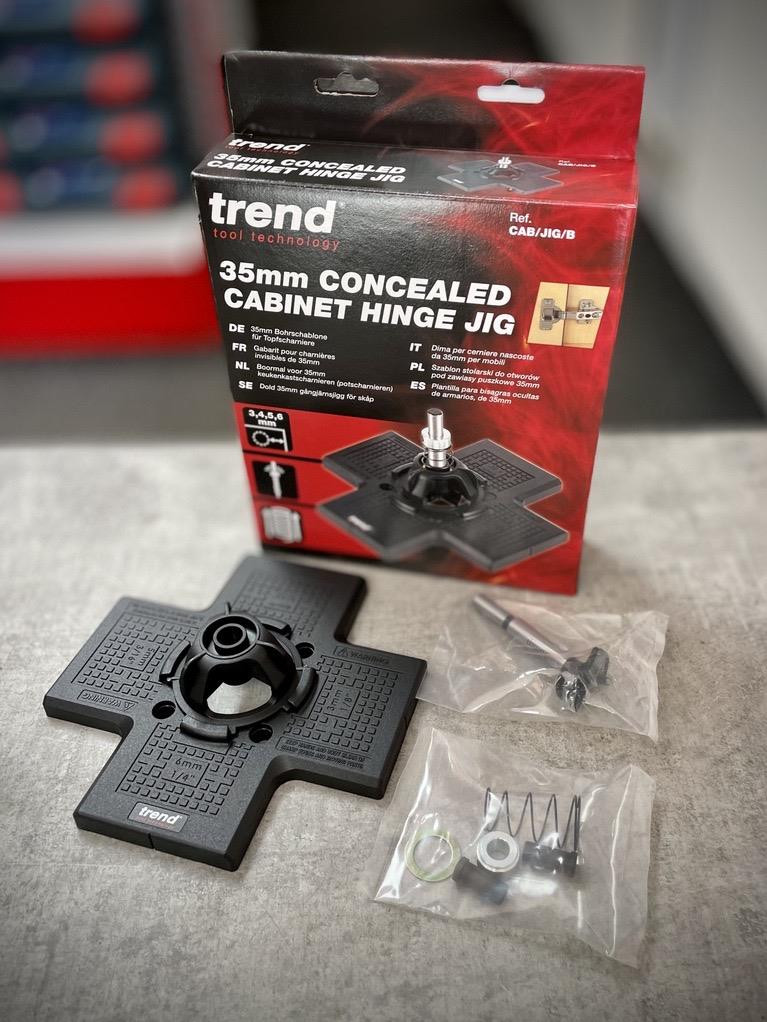 TREND CAB/JIG/B Concealed Cabinet Hinge Jig, 35mm