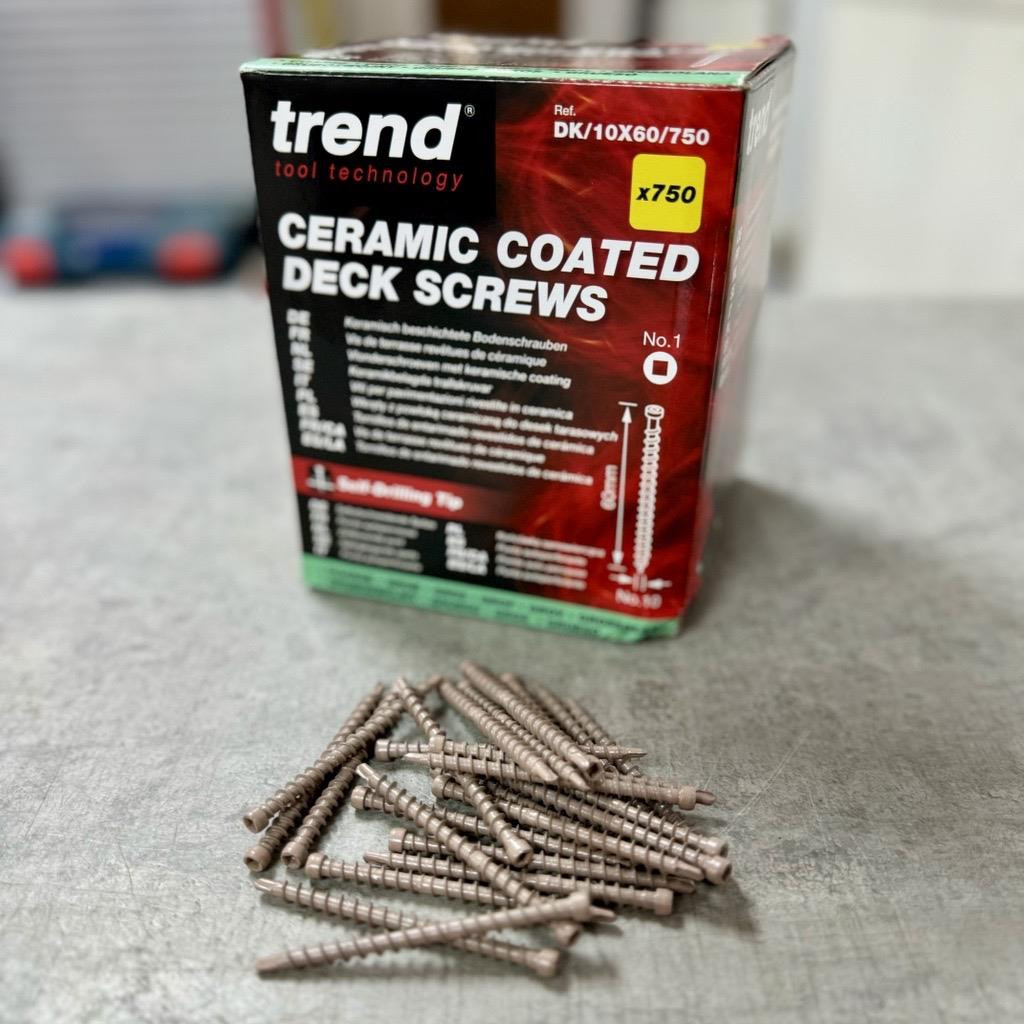 TREND DK/10X60/750 Ceramic-Coated Deck Screws No.10 x 60mm (750 pack)