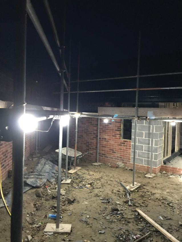 Elite 110V 22m LED Festoon Site Lighting Kit - Fully Enclosed (LEDKITENC22)